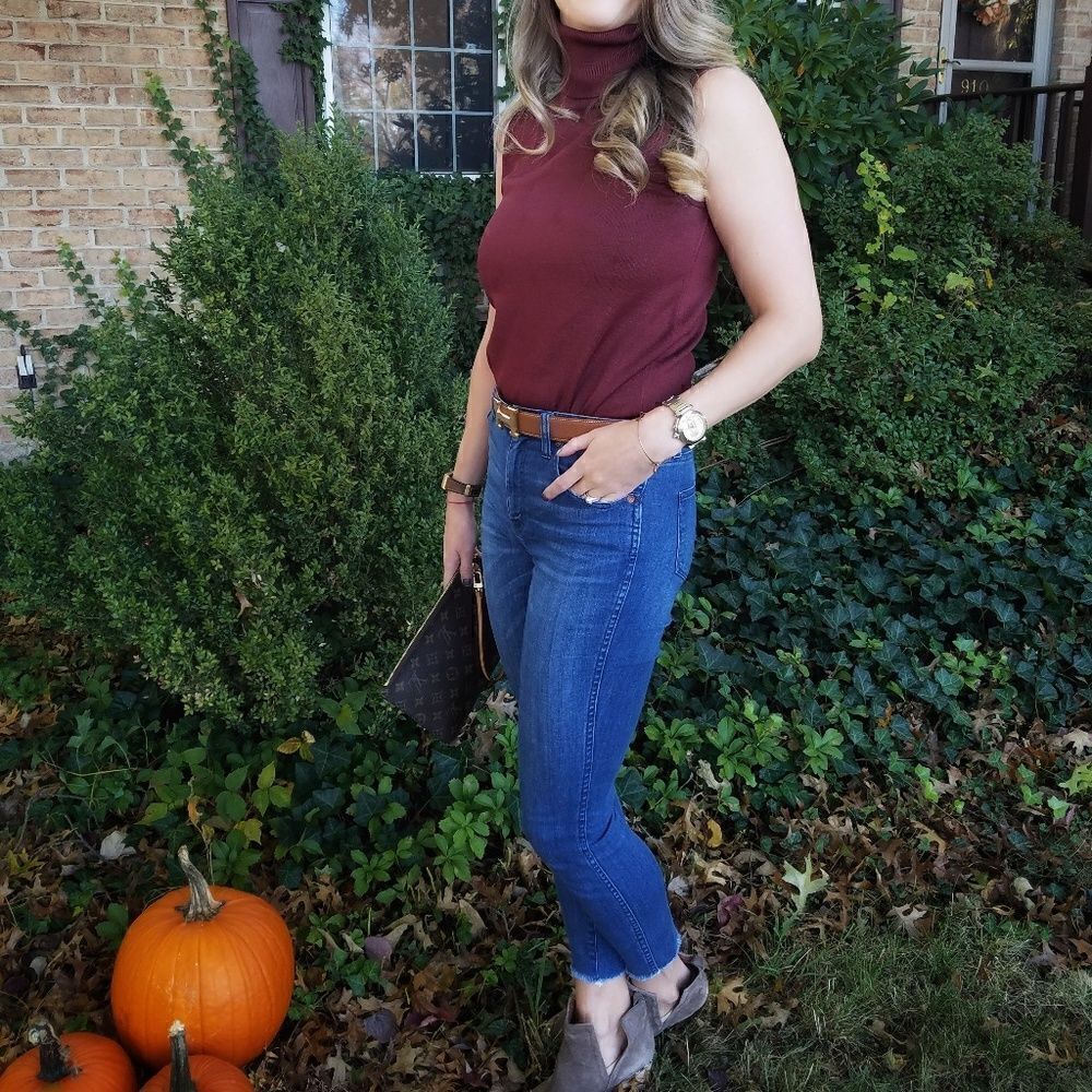 Linda Allard Ellen Tracy Sleeveless Silk Blend Top